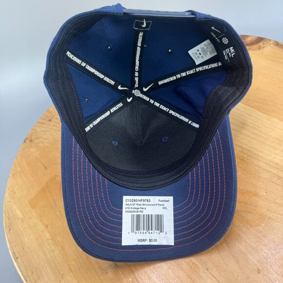 Nike Syracuse 'CUSE University On Field Rise Cap Hat Size M/L Team Issue Dri Fit - Picture 7 of 10